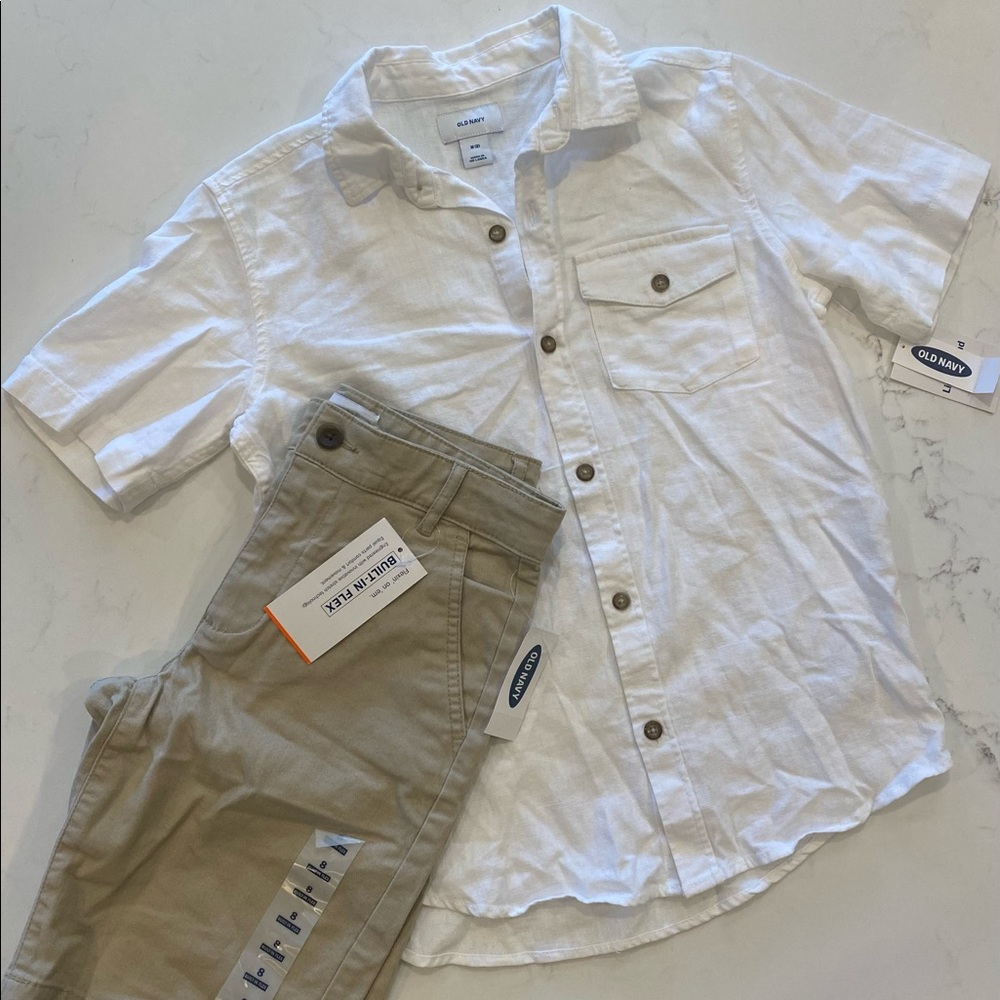 Old Navy young person shirt and short combo.NWT
